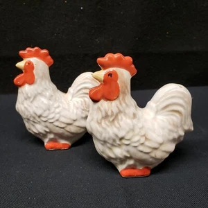 Shaker gallo sale e pepe vintage circa 4" x 3,5" fattoria - Foto 1 di 10