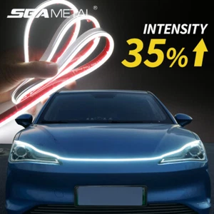 SEAMETAL Car Hood LED Daytime Running Light Strip Waterproof Flexible Lamp Decor - Picture 1 of 20