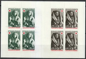 France 1973 MNH Mi 1859-1860 Sc B471a Mary Magdalene & Mourning woman.Booklet ** - Picture 1 of 2