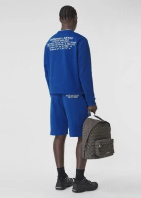 Sudadera de mezcla de algodón con estampado de ubicación Burberry Foto 1 de 4