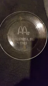 McDonalds Columbia Pa Clear Glass Plate - Picture 1 of 1