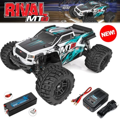 Associated 20521C 1/8 RIVAL MT8 4WD Off-Road Monster Truck RTR w/ Lipo Combo - Image 1 of 4
