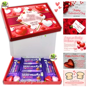 VALENTINES DAY IRISH CADBURY TURKISH PERSONALISED GIFT BOX Hamper Present Deligh - Picture 1 of 22