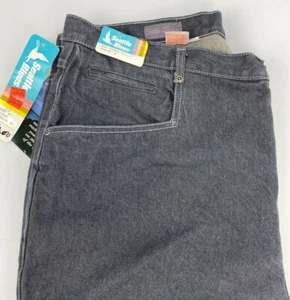 Vintage 80s PLUS Size TALL Seattle Blues Denim Jeans High Waist 16" Rise 42"/35" - Picture 1 of 9