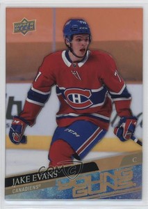 2020-21 SP Authentic Upper Deck Acetate Young Guns Jake Evans #247 Rookie RC