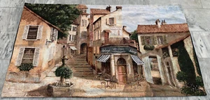 Vintage French Tapestry Medeival Pictorial Stunning Home Decor Tapestry 4x6 ft - Picture 1 of 13