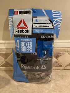 REEBOK Boy's 4 Pack Performance Training Boxer Briefs NEW Sz S M L XL - Picture 1 of 10