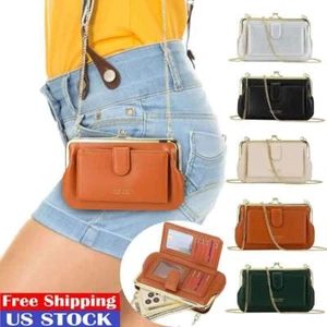 Women PU Leather Cross Body Small Handbag Fashion Shoulder Bag Purse Wallet Bag - Picture 1 of 17