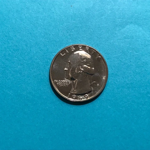 1969 S Washington Proof Quarter   FREE SHIP Cover