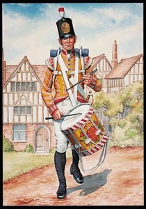 Drummer 77th East Middlesex Regiment Of Foot 1808 C. Stadden Postcard - Picture 1 of 2