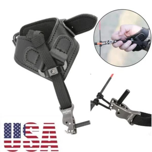 Bogenschießen Entriegelungshilfen Armband Bremssattelriemen Trigger Compound Bogen Taeget Jagd - Bild 1 von 16