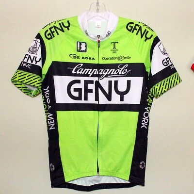 new unworn GRAN FONDO NEW YORK GFNY 2015 Biemme neon cycling jersey size L 4 - Image 1 of 4