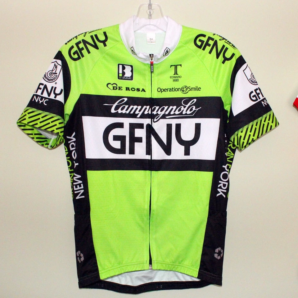 new unworn GRAN FONDO NEW YORK GFNY 2015 Biemme neon cycling jersey size L 4 - Image 1 of 4