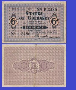 Guernsey 6 pence 1941 - Copy - Picture 1 of 1