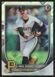 2025 Bowman Baseball Paul Skenes Retro Logo SSP #30 - Picture 1 of 2