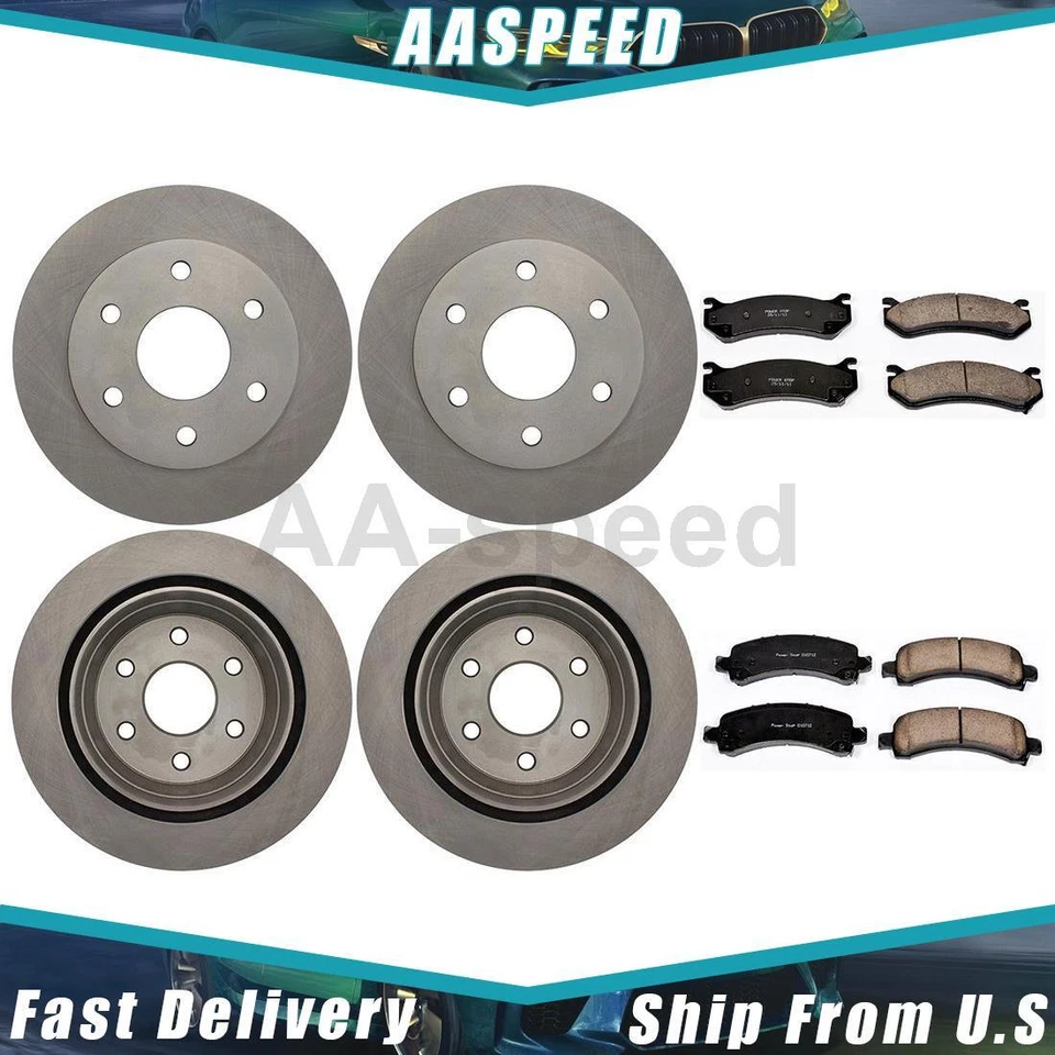 Kit de pastillas de freno y rotor para Chevrolet Avalanche 1500 2006 2005 2004 2003 Foto 1 de 4