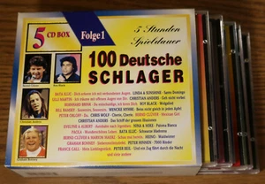 100 Deutsche SCHLAGER - 5 Music Cd Set 1995 Karat German Hits Stunden Spieldauer - Foto 1 di 9