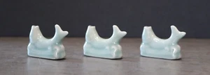 KOI FISH SHAPED CHOPSTICK HOLDERS SET OF 3 - Picture 1 of 6