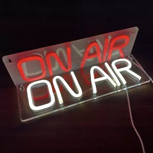 On Air Sign - Live On Air LED Neon Sign Acrylic Wall Decor Gamer Room Recording - Picture 1 of 10