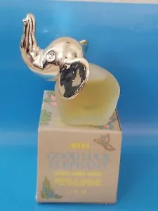 VINTAGE Avon " GOOD LUCK ELEPHANT " Cologne SPLASH • Box 1.5 FL OZ COLLECTIBLE - Picture 1 of 10