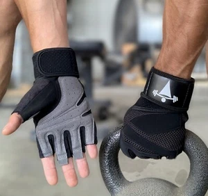 Guantes de fitness Levantamiento de pesas Gimnasio Entrenamiento de entrenamiento Levantamiento de pesas Power Hombres Mujeres - Imagen 1 de 26