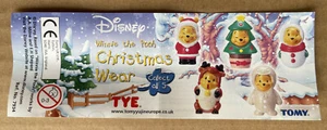 CARTINA WINNIE THE POOH CHRISTMAS WEAR EDITION TOMY GACHA DISNEY - Foto 1 di 1