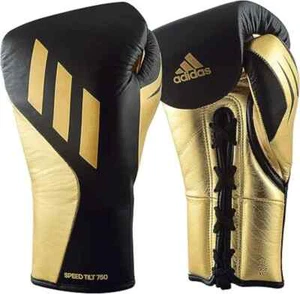 Adidas Speed Tilt 750 Boxing Gloves Leather Pro Fight Training Sparring Gear - Picture 1 of 7