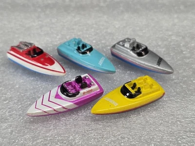Micro Machines Lot of 5 Speed Boats Speedboats Yellow, Purple, Blue Derby Nancy - Image 1 of 4