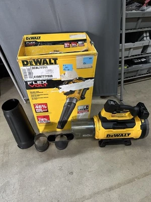 Soplador inalámbrico DEWALT 60V flexvolt 160MPH 760CFM (DCBL777) SOLO HERRAMIENTA (caja abierta) Foto 1 de 4