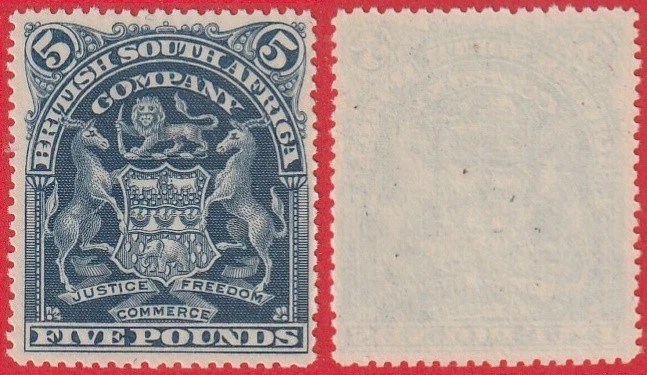 Compañía Británica de Sudáfrica. 1898 - £5 azul. SG.92. Gato como nuevo - 3500,00 £ Foto 1 de 1