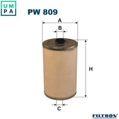 FUEL FILTER PW 809 FOR STEYR WD615.60/61/70/71/65/67/69/75/77 9.7L 6cyl 12.0L - Image 1 of 4