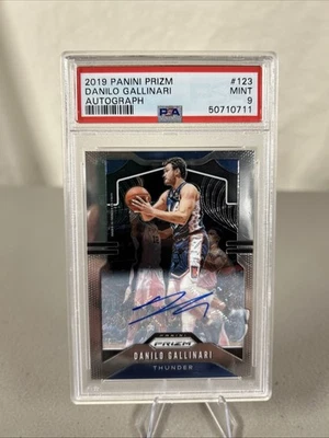 Panini Prizm Danilo Gallinari 2019 edición automática #123 ¡PSA 9! Thunder! POP 2! Foto 1 de 2