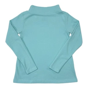Dudley Stephens Sweater Size Small Blue Turtleneck Fleece Pullover Mock Neck - Picture 1 of 10