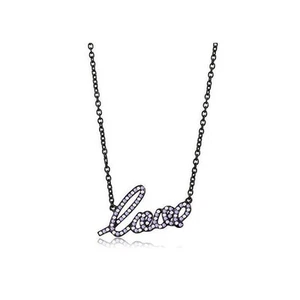 Stainless Steel Chain Pendant with AAA Grade CZ in Multi Color - Picture 1 of 1