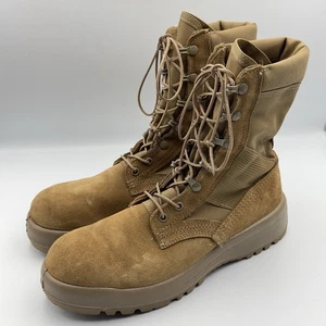 Belleville USA AHWC Summer Hot Weather Military Boots Men's 9 R Tan 18-D-1001 - Picture 1 of 8