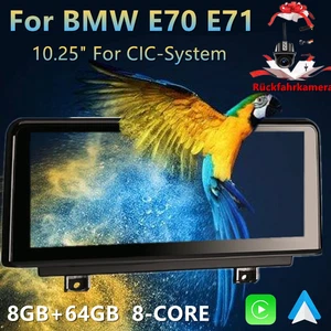 10.25" Android Carplay Autoradio 8G RAM GPS Navi für BMW X5 E70 E71 CIC 10-14 DE - Bild 1 von 12