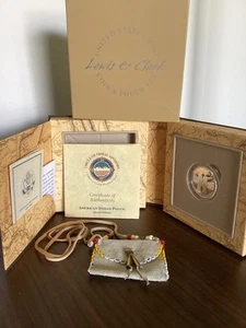 2004 Lewis & Clark PROOF Silver Dollar Coin &American Indian Pouch Set/OGP/COA. - Picture 1 of 4