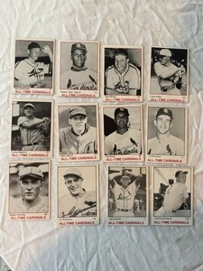 1983 TCMA ALL-TIME CARDINALS 1-12 Bob Gibson Stan Musial St. Louis - Foto 1 di 1
