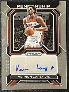 2022-23 Panini Prizm #PNM-VCJ Vernon Carey Jr. Penmanship Washington Wizards - Foto 1 di 2