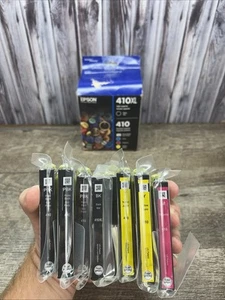 Epson 410 / 410XL - 7 cartucce nuove - 3 nere, 1 magenta, 2 gialle. 1 Xl Nero - Foto 1 di 4