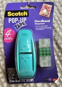 New Scotch Pop-Up Tape Dispenser + 4 Refills 300 Strips 75 Ct - Picture 1 of 2