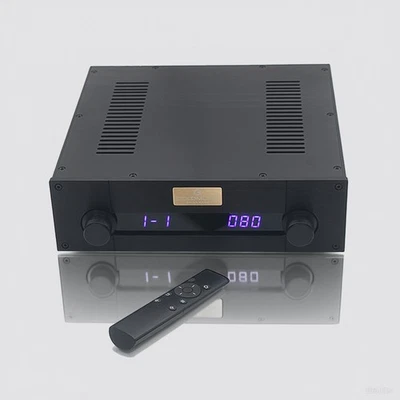 HiFi RCA XLR Balanced Preamp Remote Relay 127 Steps Volume Passive Preamplifier - Image 1 of 4
