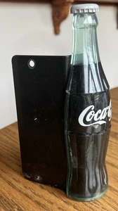 Vintage Acrylic Coca Cola Coke Bottle Door Handle 7 ⅞” Tall with metal bracket - Picture 1 of 4