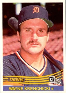 Tarjeta de béisbol 1984 Donruss Wayne Krenchicki #334 Detroit Tigers - Imagen 1 de 2