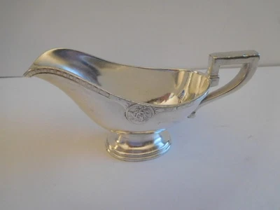 FERROCARRIL-PLATA GRAN FERROCARRIL DEL NORTE PLATA SOLDADO GRAVY BARCO MEDALLÓN PAT. Foto 1 de 4