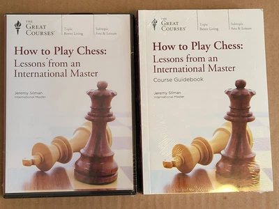 Great Courses How to Play Chess 4 DVD Set & Guide Book Jeremy Silman Master New - Image 1 of 4