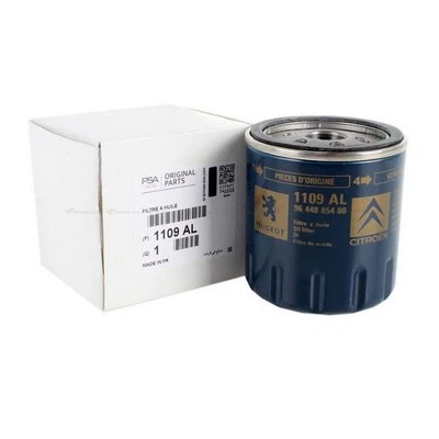 Genuine PSA Vauxhall Citroen Peugeot Oil Filter 1109AL 9644885480 - Image 1 of 4