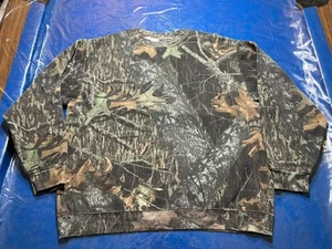 Vtg 90s JERZEES Mossy Oak Break Up Camo Crewneck Sweatshirt Mens XL Pullover - Picture 1 of 7