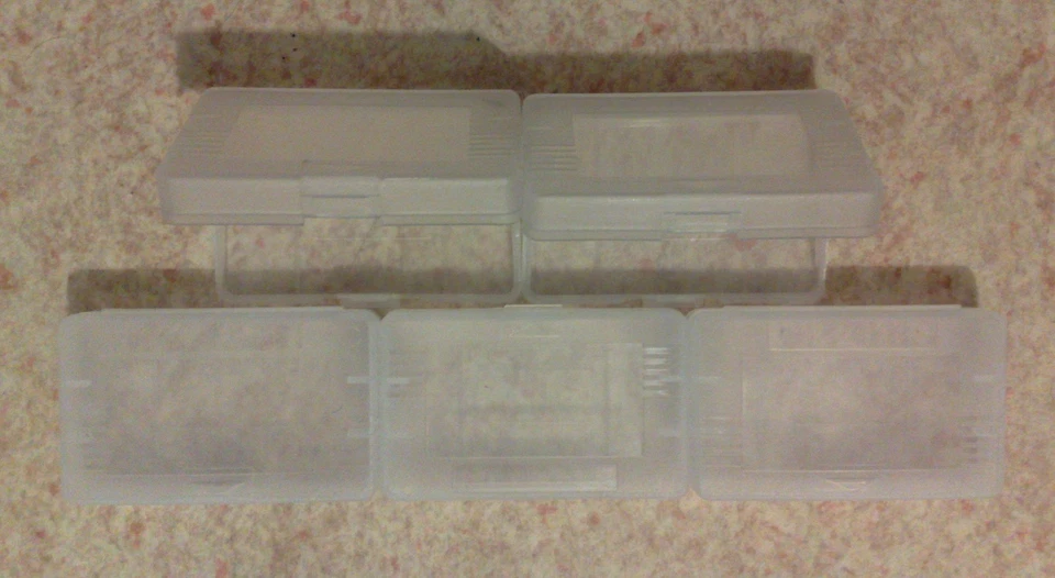 5 Cartridge cases for Game Boy Advance GBA - game, protection plastic box SP - Image 1 of 1