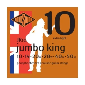 ROTOSOUND JK10 Jumbo King ❘ Corde per chitarra western ❘ .010-.050 - Foto 1 di 1